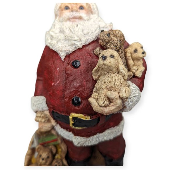 Vintage United Design Legends of Santa Clause Kris Kringle with Puppies Figure - Picture 3 of 13